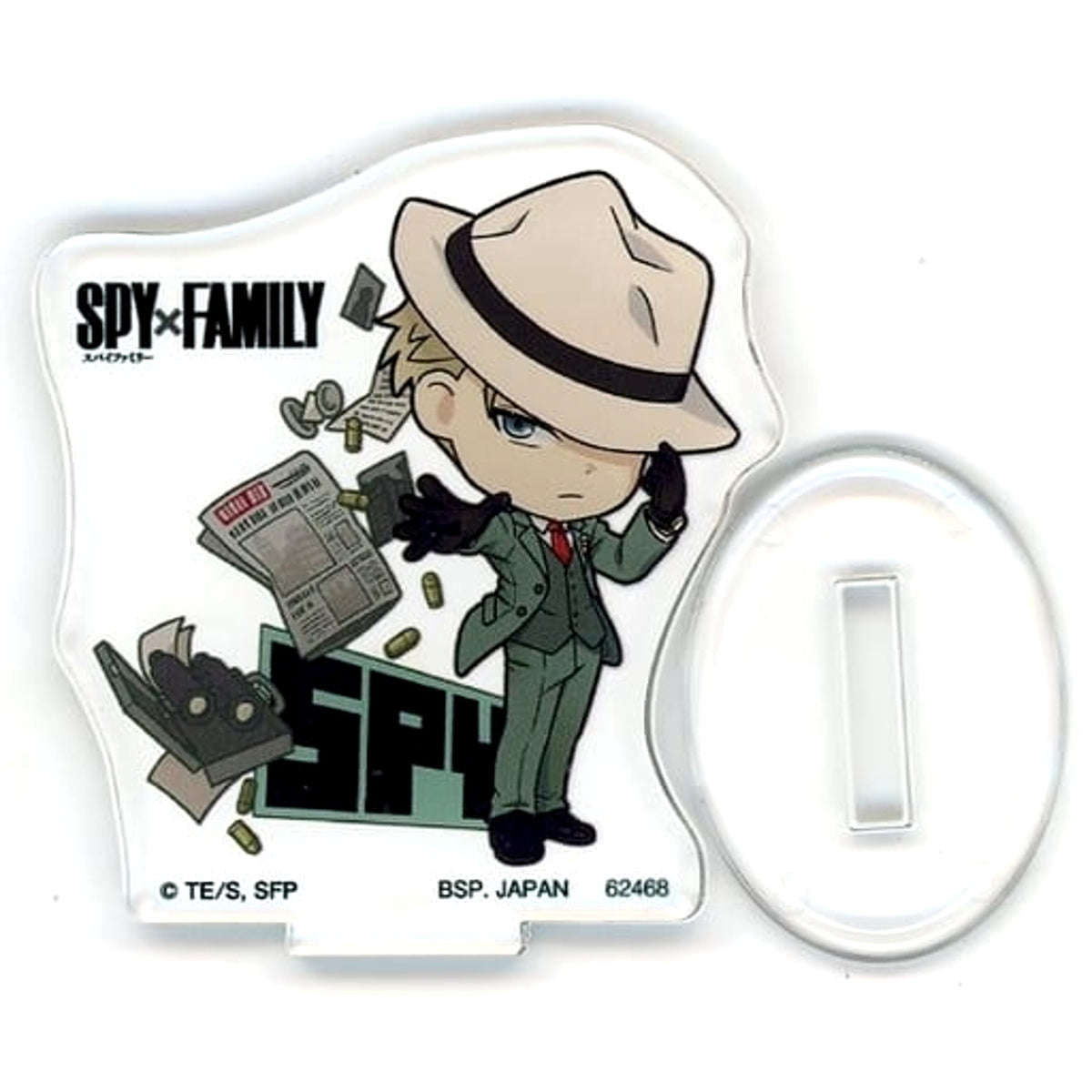 SPY x FAMILY Loid Forger Ichiban Kuji Extra Mission Acrylic Stand Kyunchara Illustrations Prize H Acrylic Stands [USED]