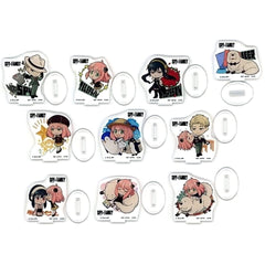 SPY x FAMILY Yor Forger & Others All 10 Types Set Ichiban Kuji Extra Mission Acrylic Stand Kyunchara Illustrations Prize H Acrylic Stands [USED]