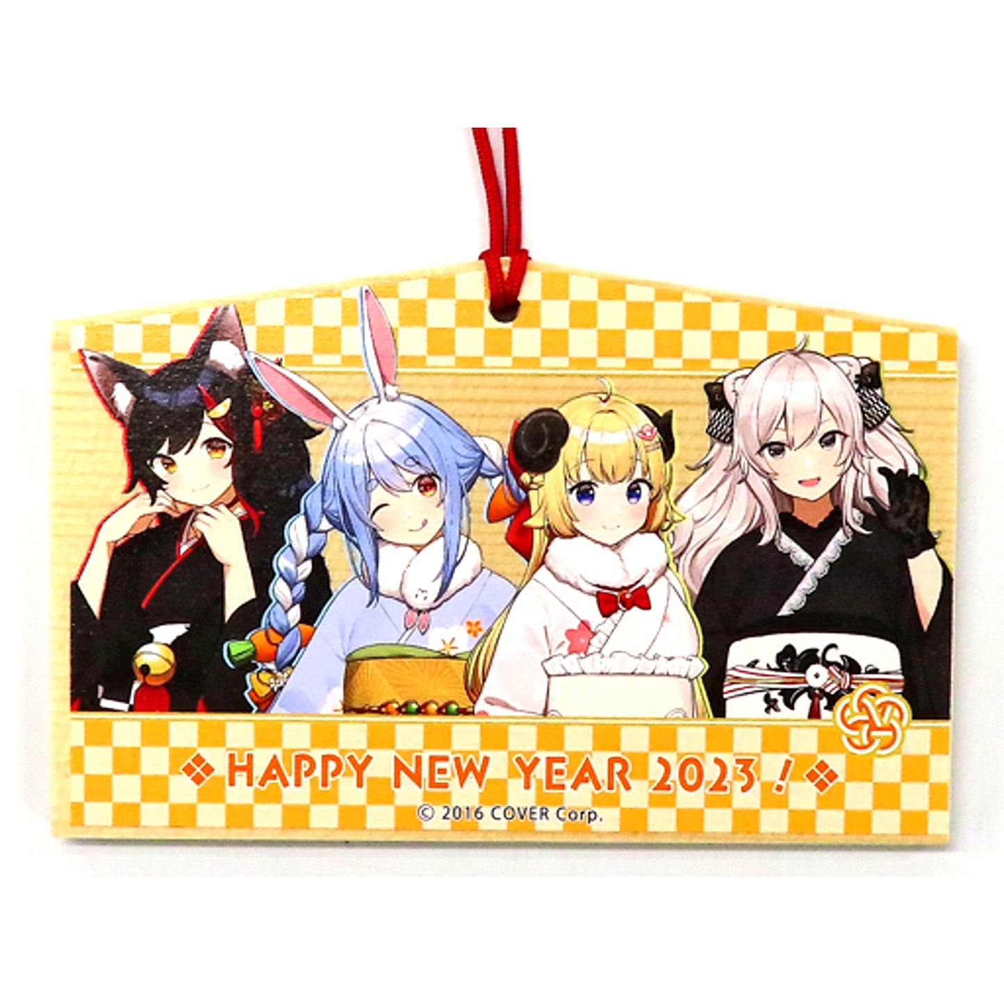 Group hololive Ema Strap Riku x SMILE BASE CAFE hololive Osechi 2023 1-Dan Ju Riku Bundle Bonus [USED]
