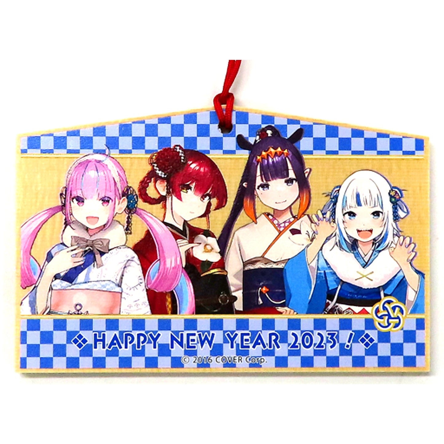 Group Sea Hololive Ema Strap Hololive x SMILE BASE CAFE Hololive Osechi 2023 Tier 1 Sea Included Bonus [USED]