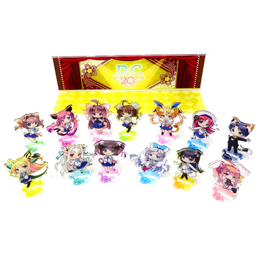 Group D.C. 20th Da Capo 20th Anniversary Zodiac Cosplay Party Acrylic Stand & Acrylic Diorama Complete Set Moe Game Festival 2021 at DMM FANZA WINTER Goods [USED]