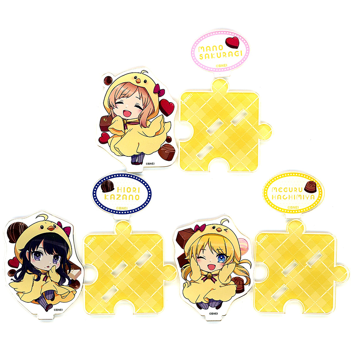 Illumination Stars The Idolmaster Shiny Colors Animal Ghost Candy Party Official Mini Acrylic Diorama Set [USED]