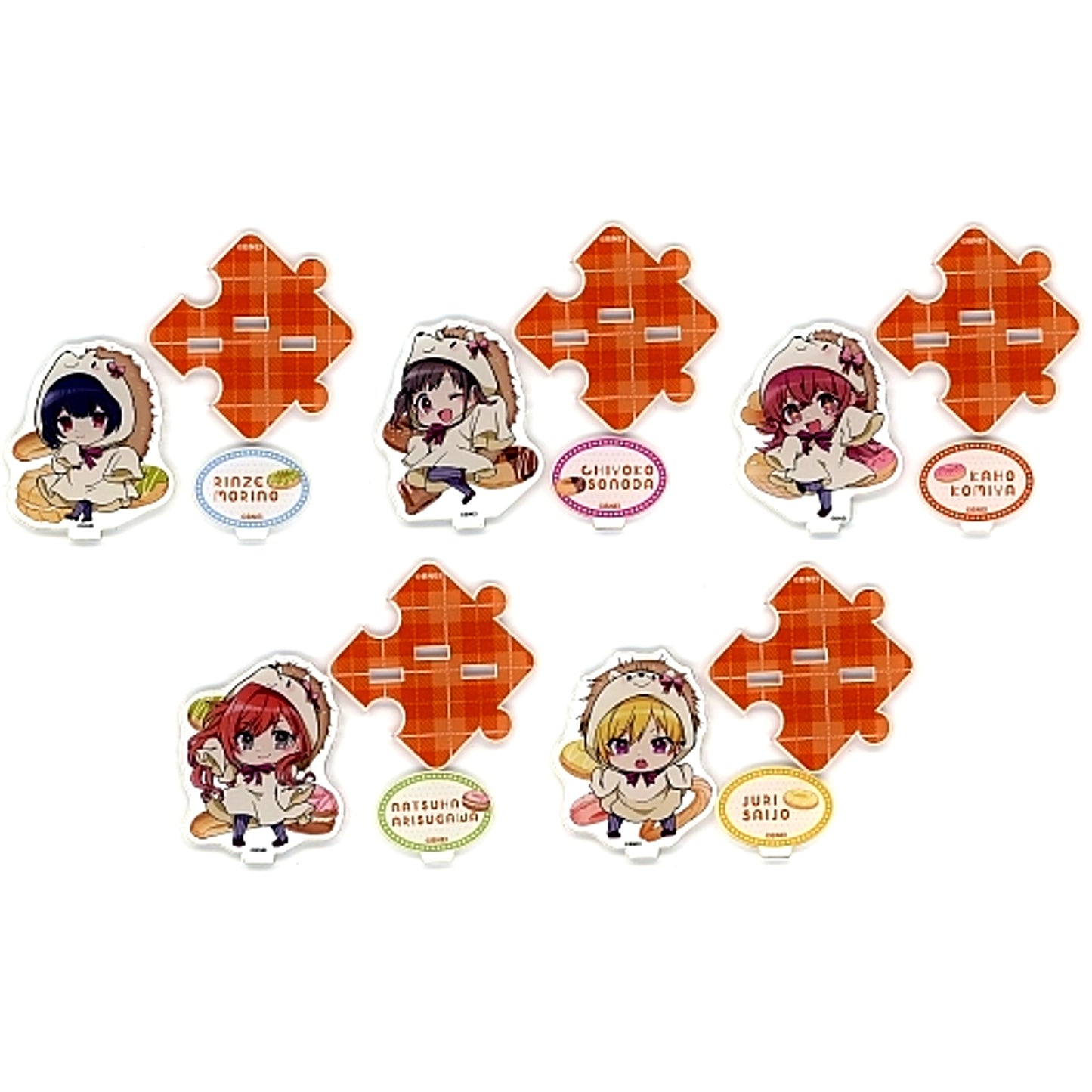 Houkago Climax Girls The Idolmaster Shiny Colors Animal Obake no Okashi Party Official Mini Acrylic Diorama Set [USED]