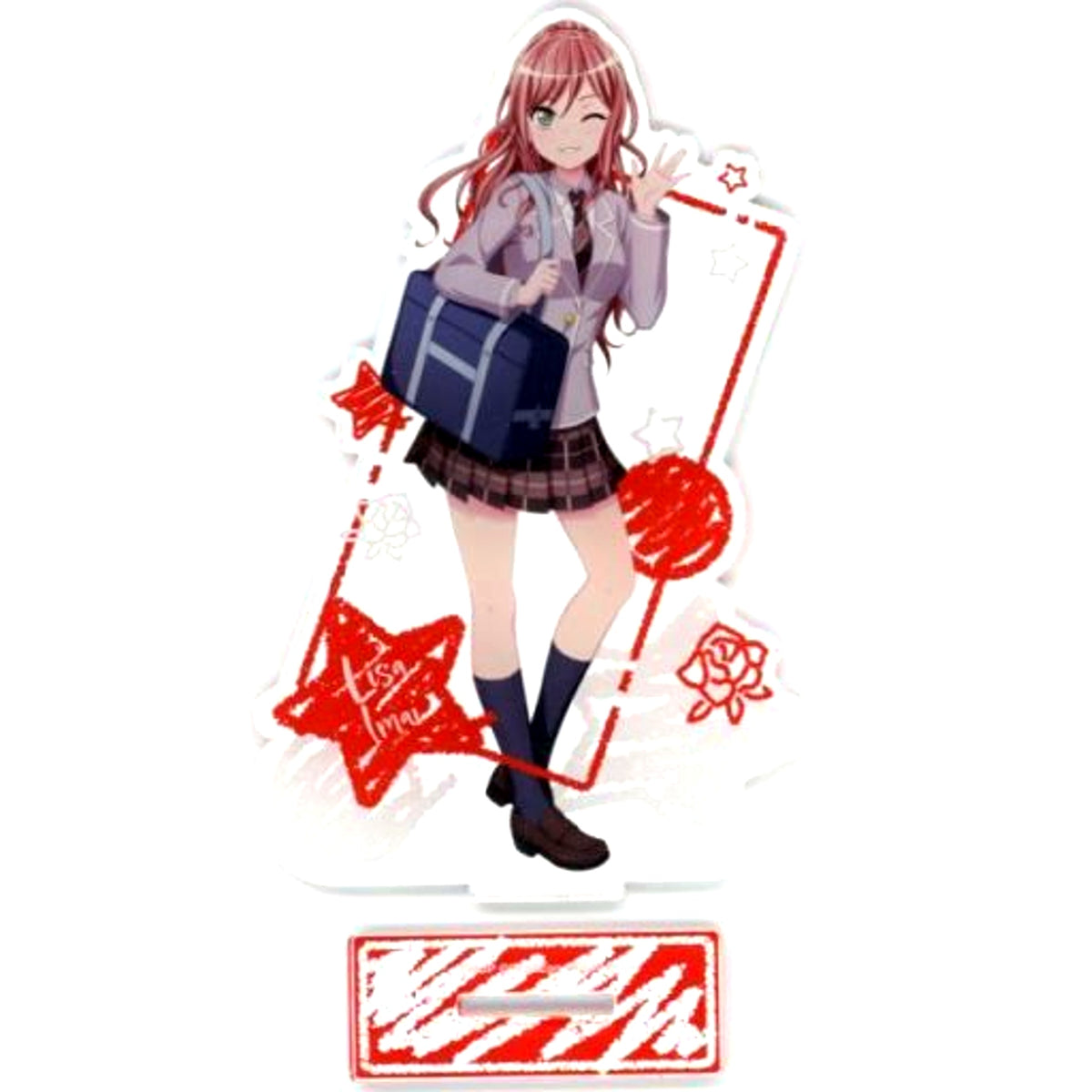 Lisa Imai Roselia Acrylic Stand School Ver. Bang Dream! Girls Band Party! [USED]