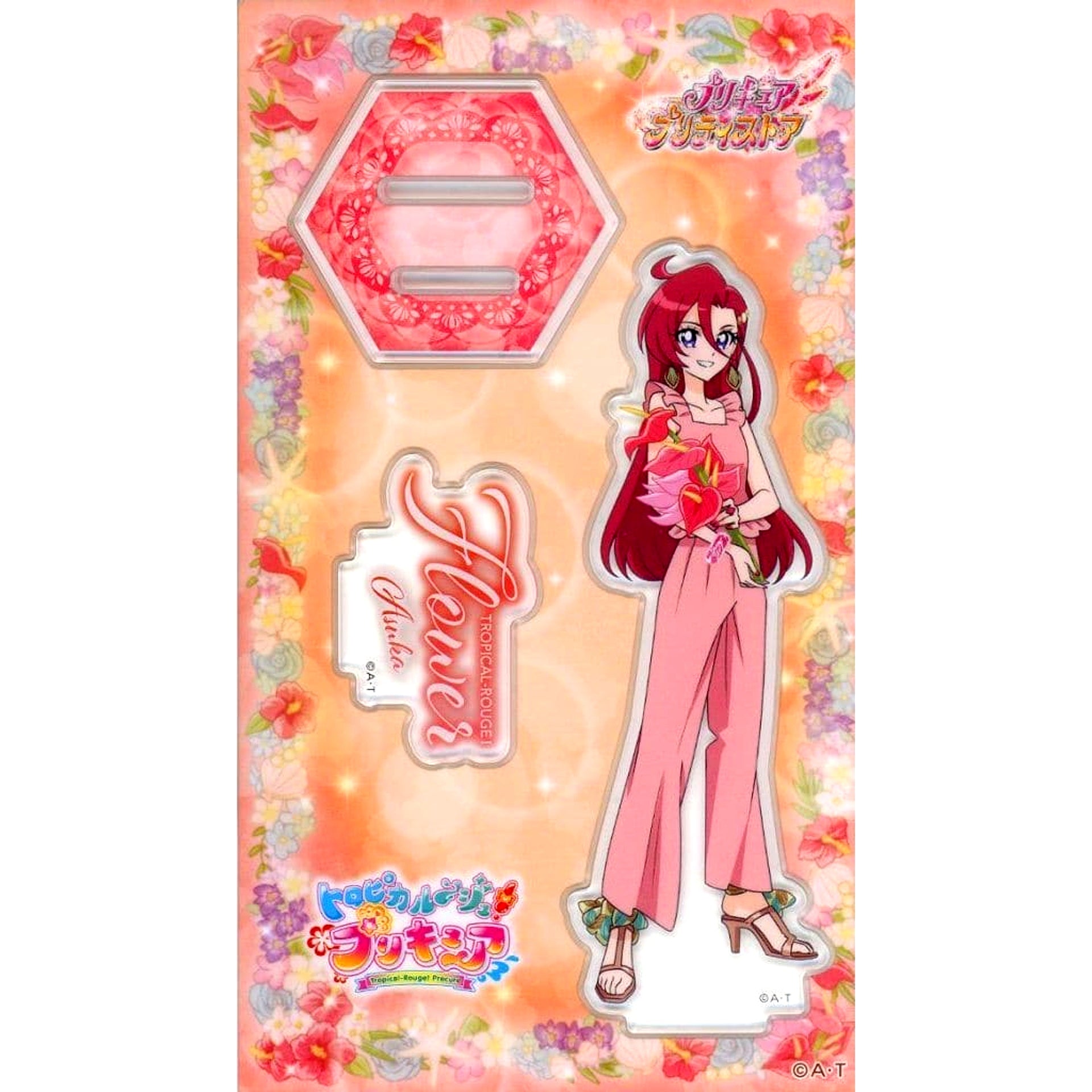 Asuka Takizawa Tropical-Rouge! Pretty Cure Flower Collection Acrylic Stand Pretty Store Limited [USED]