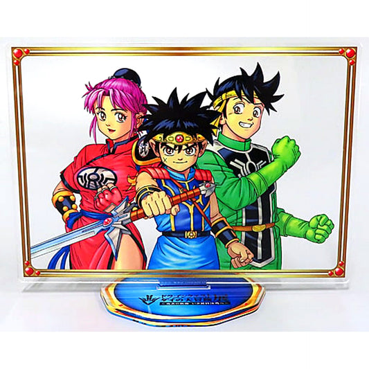 Dai and Popp and Maam Acrylic Stand Dragon Quest: The Adventure of Dai Exhibition Goods Ticket Bundle Bonus [USED]