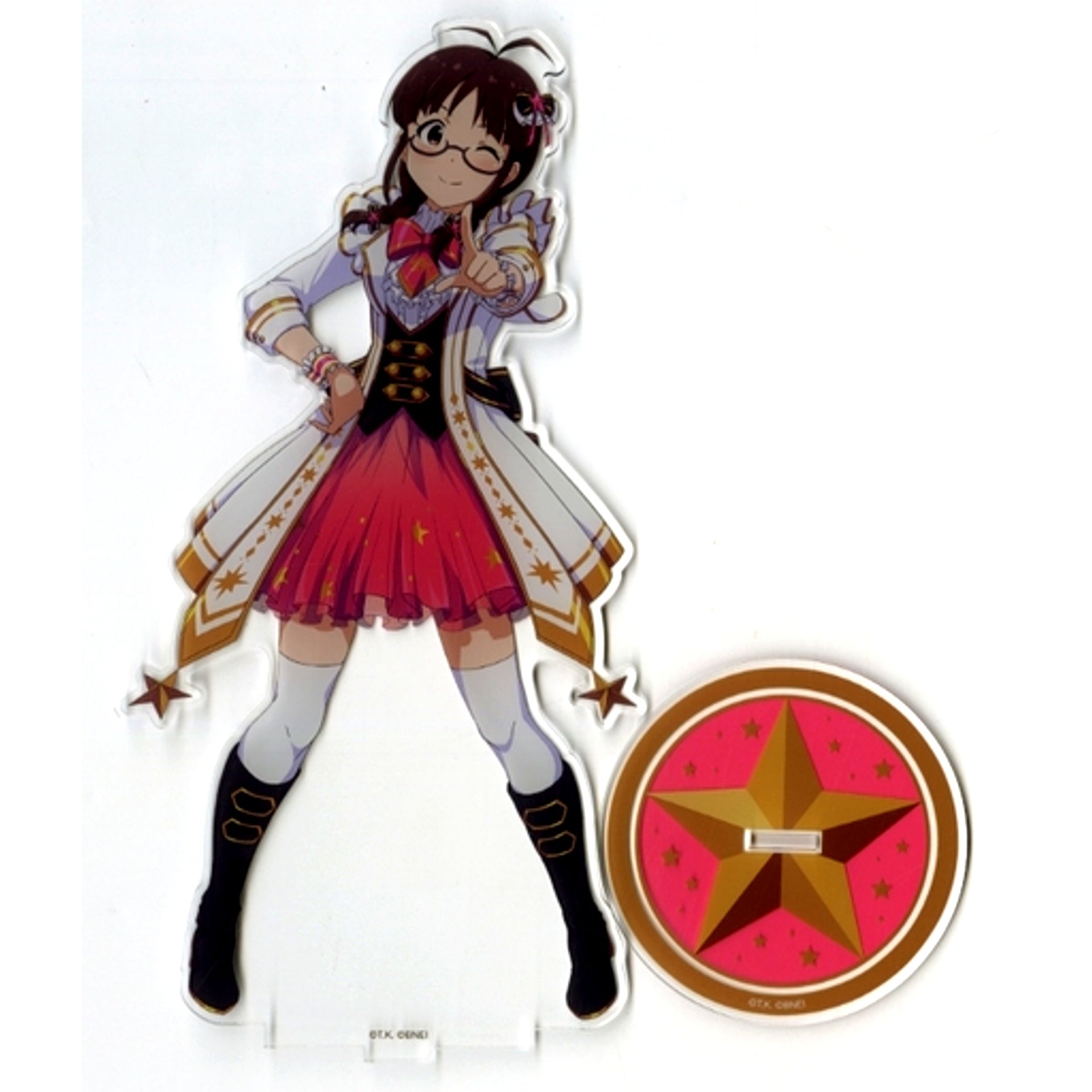Ritsuko Akizuki The Idolmaster 765PRO ALLSTARS Official BIG Acrylic Stand Starry Futures Ver. [USED]