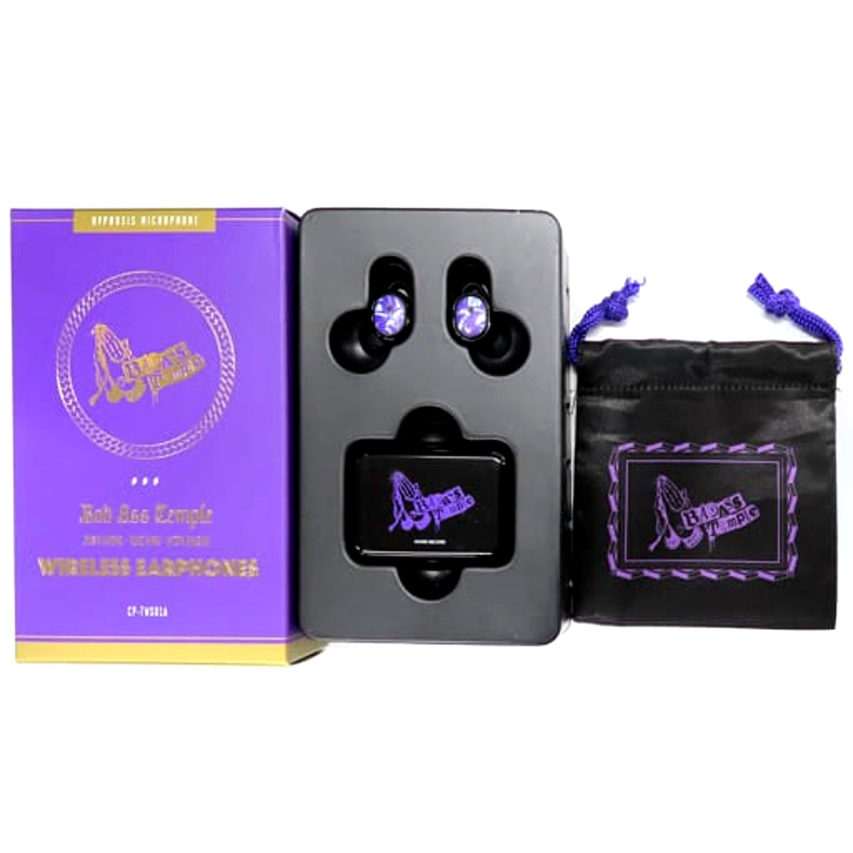 Bad Ass Temple Hypnosis Mic -Division Rap Battle- Nagoya Division Model HYPNOSISMIC WIRELESS EARPHONES Wireless Earphones x ONKYO HYPSTER Limited [USED]