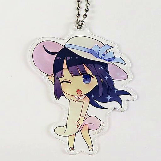 Shoko Makinohara SD Hat Rascal Does Not Dream of Bunny Girl Senpai x Don Quijote Acrylic Keychain [USED]