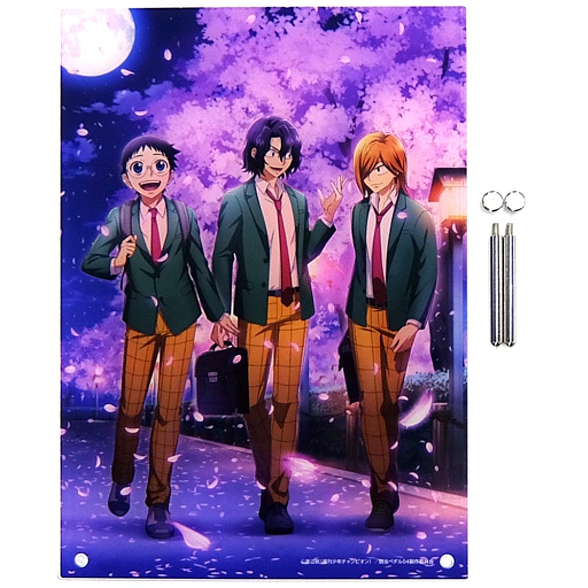 Sakamichi Onoda, Junta Teshima, Hajime Aoyagi Acrylic Panel Memories Night Cherry Yowamushi Pedal Glory Line [USED]