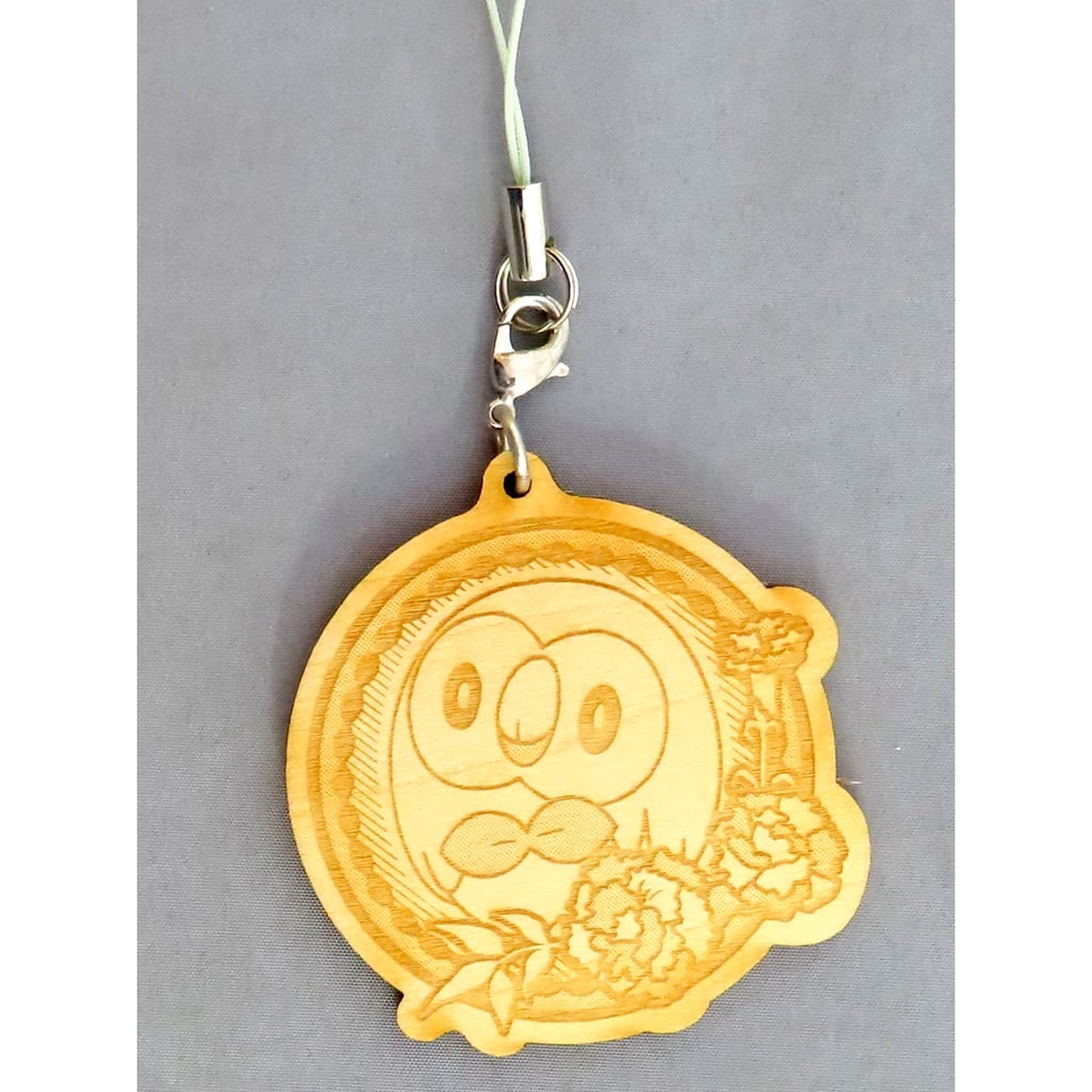 Rowlet Pokemon Wood Strap Collection MOKUROH'S GARDEN Pokemon Center Limited [USED]
