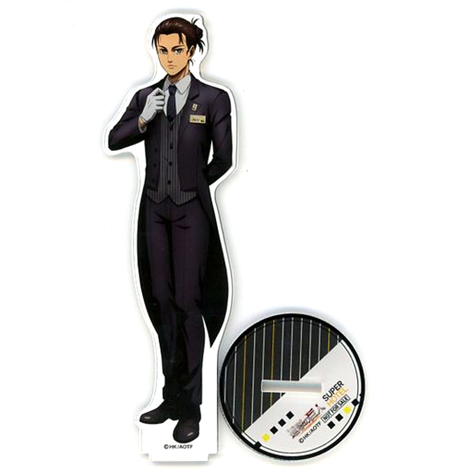 Eren Yeager Attack on Titan The Final Season x Super Hotel Collab Plan Limited Novelty Life-size Acrylic Stand [USED]