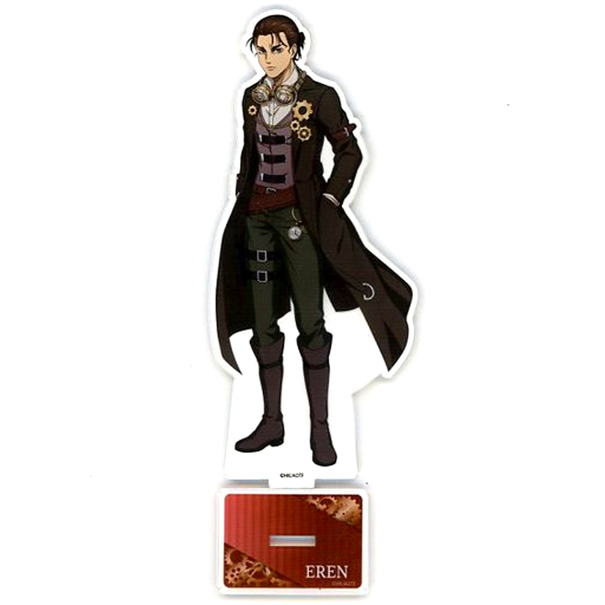 Eren Yeager Attack on Titan Steampunk Ver. Acrylic Stand Karaoke Manekineko [USED]