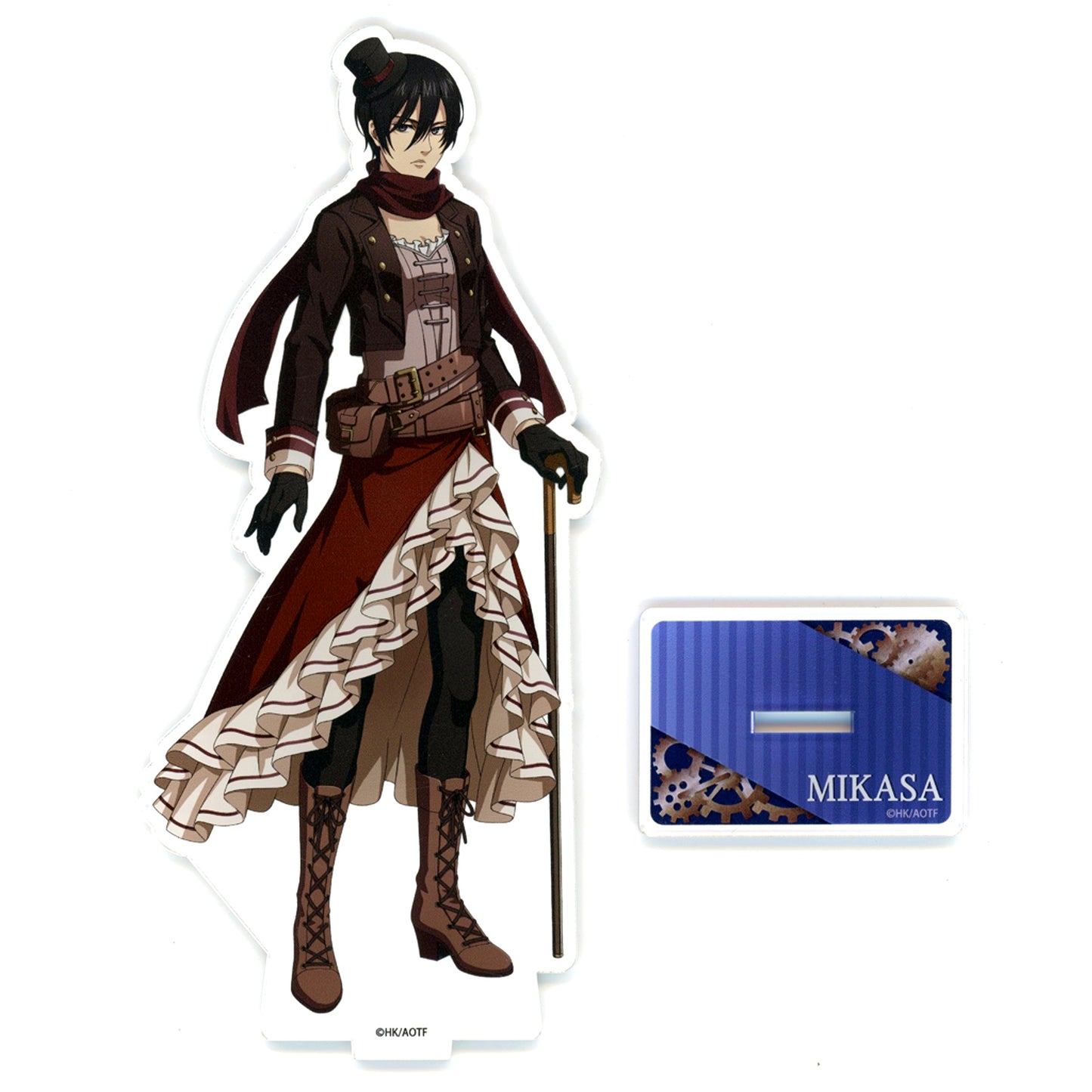 Mikasa Ackerman Attack on Titan Karaoke Manekineko Steampunk Acrylic Stand [USED]