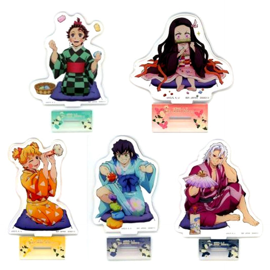 Set of 5 Acrylic Plate with Stand Chapter 4 in Namco Demon Slayer: Kimetsu no Yaiba [USED]