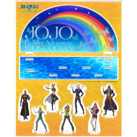 Group Illustration Acrylic Diorama JoJo's Bizarre Adventure Part 6 Stone Ocean [USED]