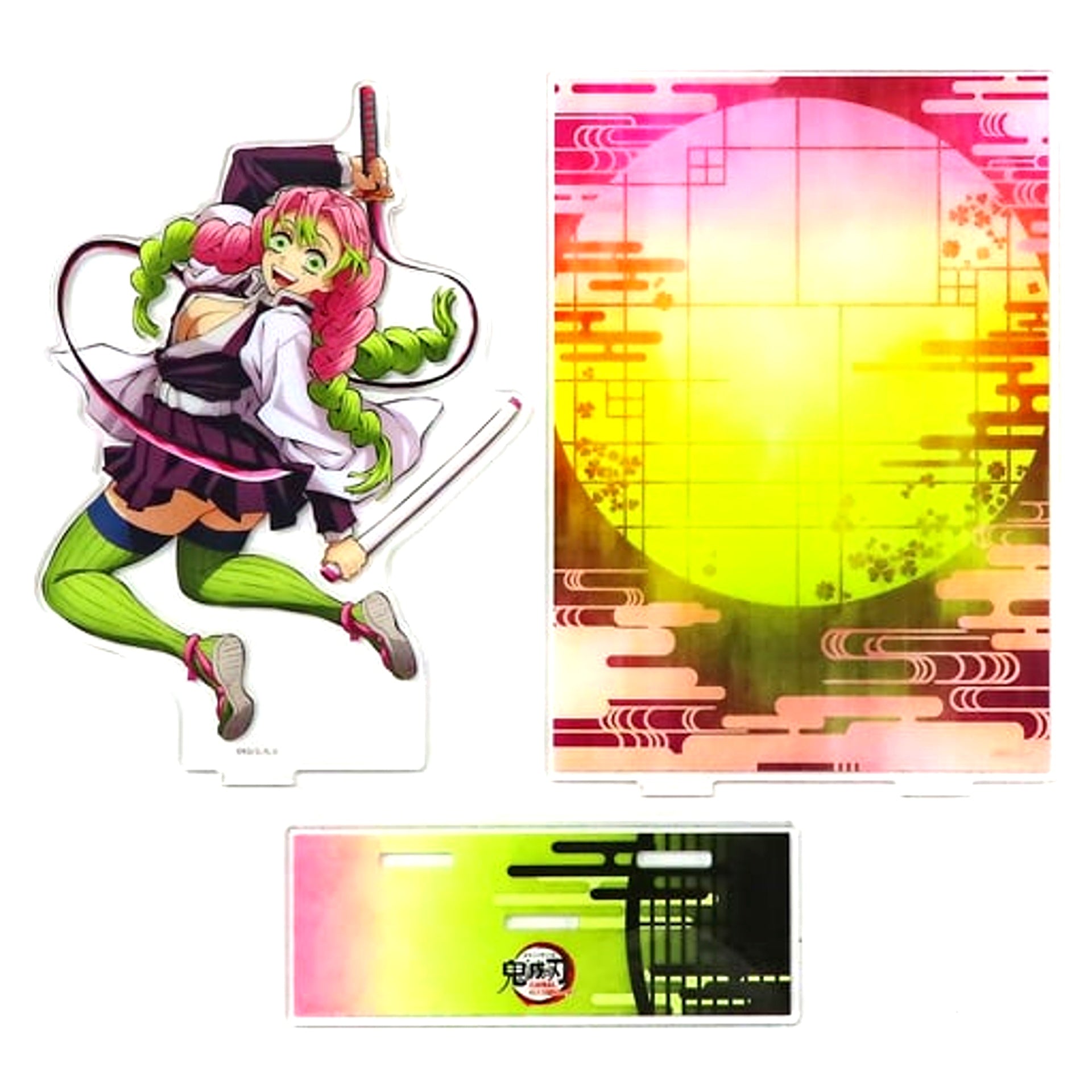 Mitsuri Kanroji Teaser Visual Acrylic Stand with Background World Tour Screening Demon Slayer: Kimetsu no Yaiba To the Swordsmith Village Theater Goods [USED]