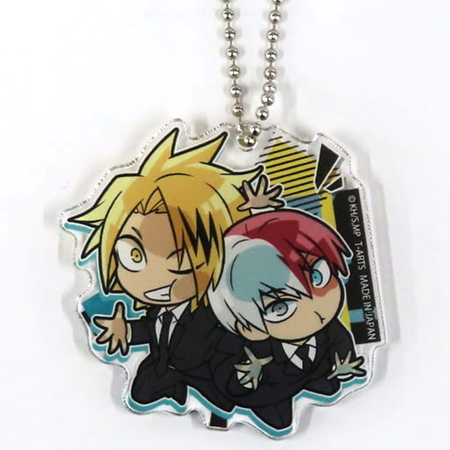 My Hero Academia Shoto Todoroki Denki Kaminari Pita! Deformed Suit Acrylic Keychain TOHO animation STORE Limited Keychains [USED]