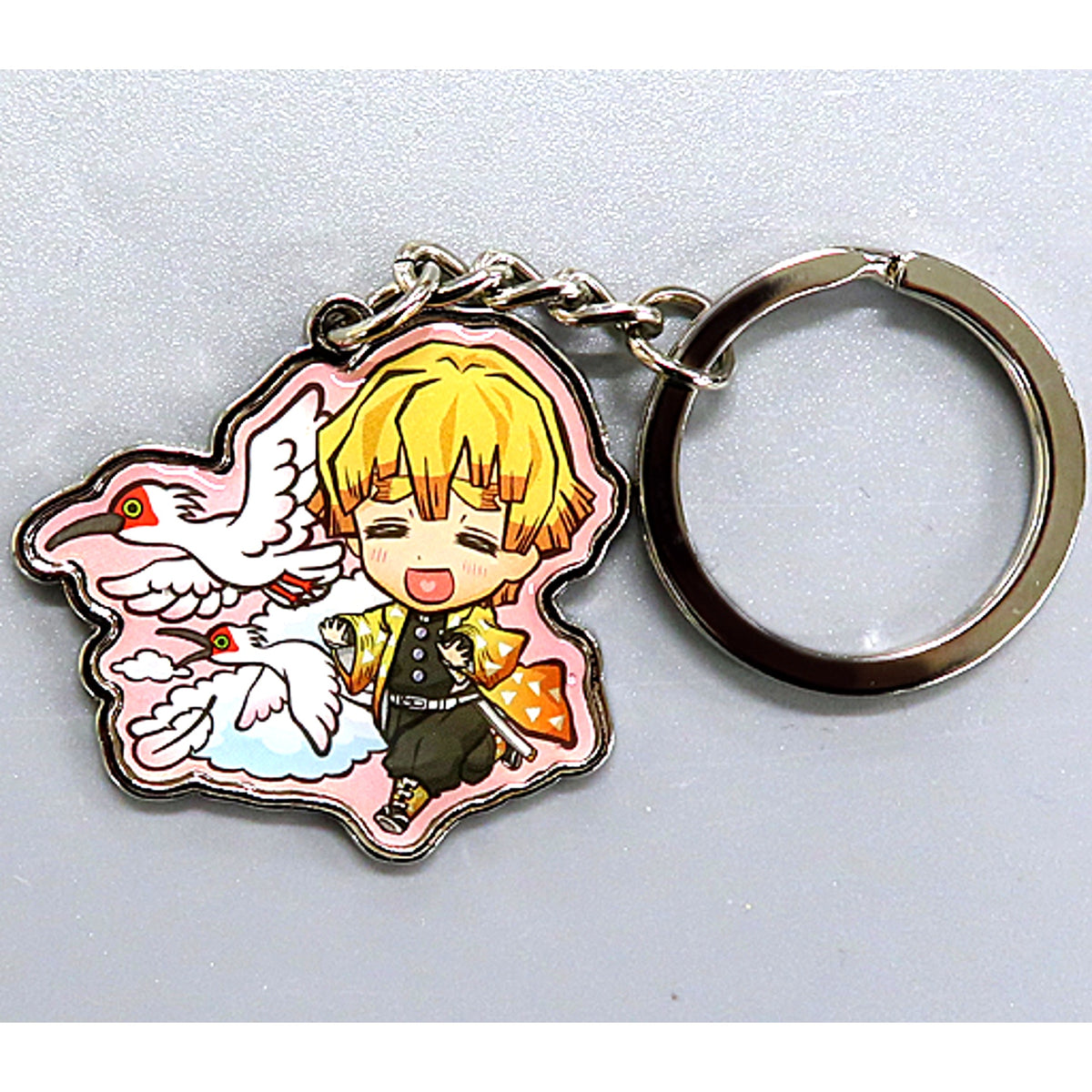 Zenitsu Agatsuma Toki Crested Ibis Demon Slayer: Kimetsu no Yaiba Metal Keychain Niigata Limited [USED]