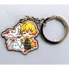 Zenitsu Agatsuma Toki Crested Ibis Demon Slayer: Kimetsu no Yaiba Metal Keychain Niigata Limited [USED]