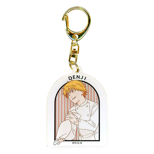 Chainsaw Man Denji Acrylic Keychain Chainsaw Man Cafe Limited Keychains [USED]