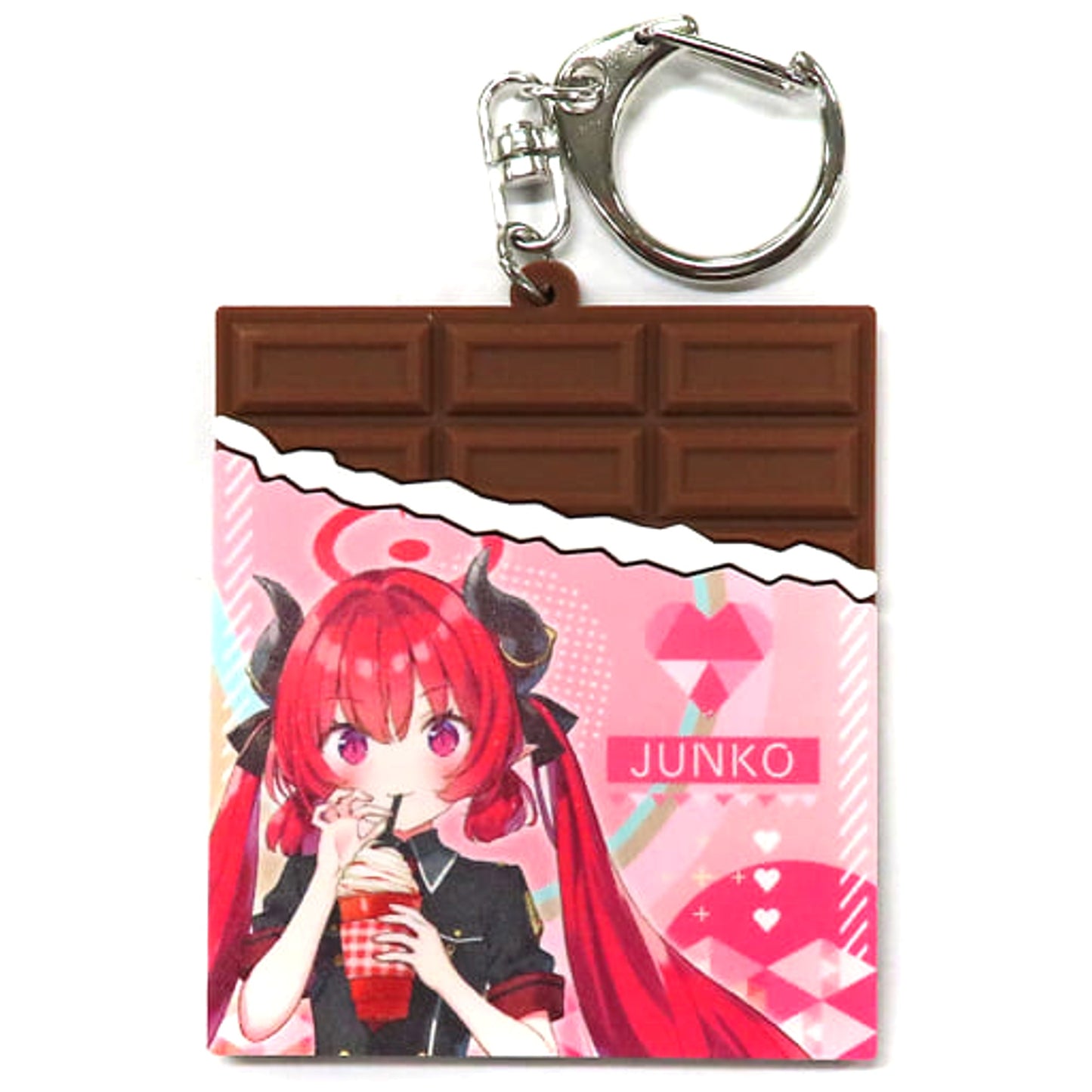 Blue Archive Junko Akashi Chocolate-Shaped Rubber Keychain Pop Up Shop in Atre Akihabara Limited Keychains [USED]