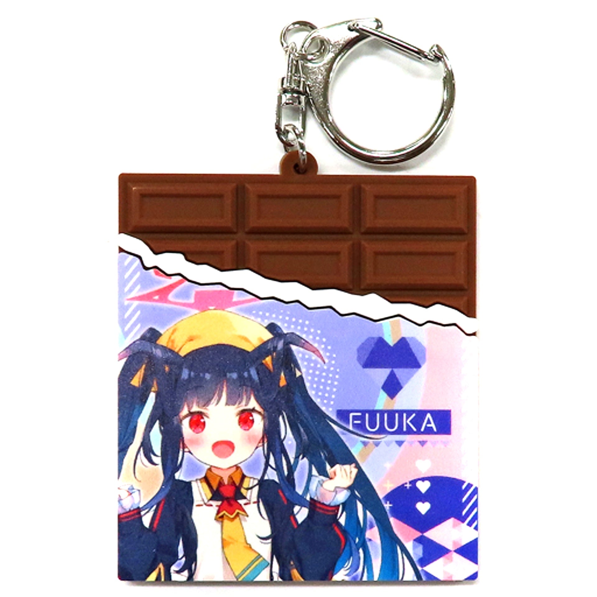 Fuuka Aikiyo Blue Archive POP UP SHOP in Atre Akihabara Chocolate Shaped Rubber Keychain [USED]