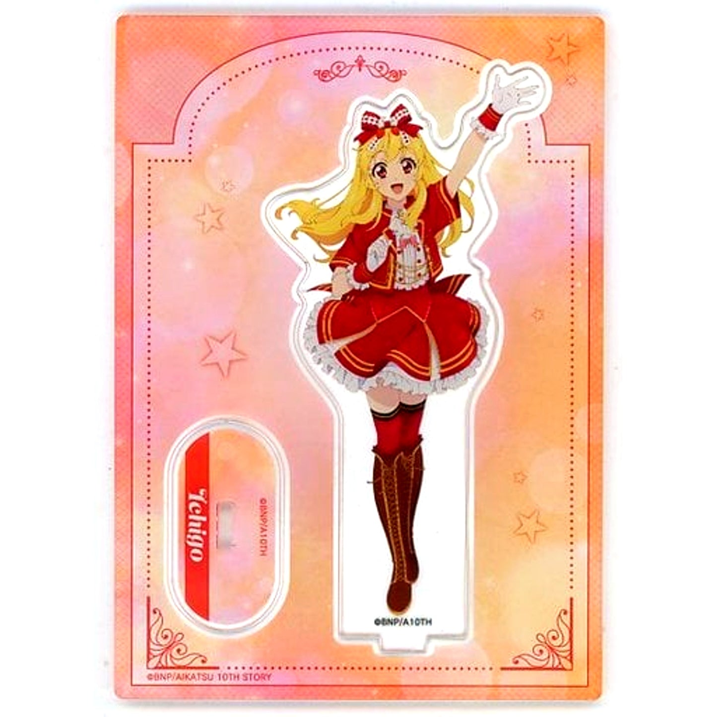 Ichigo Hoshimiya Acrylic Figure Stand Dream Collaboration Festival Aikatsu! Series and Pretty Series [USED]