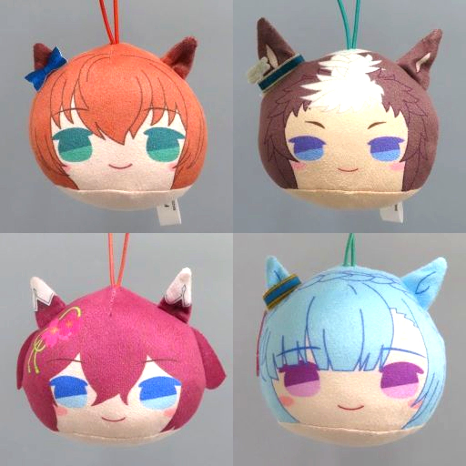 Set of 4 Umamusume Pretty Derby Marukko Mascot with Ears Vol.11 [USED]
