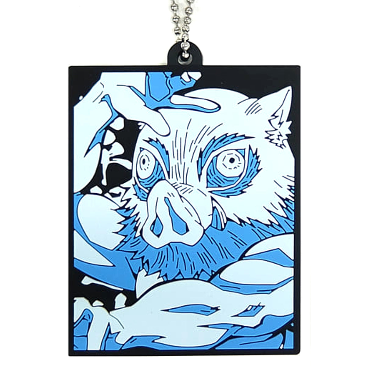 Demon Slayer: Kimetsu no Yaiba Inosuke Hashibira Ichiban Kuji Oni no Sumu Machi Part 2 Rubber Mascot Prize H Keychains [USED]