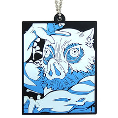 Demon Slayer: Kimetsu no Yaiba Inosuke Hashibira Ichiban Kuji Oni no Sumu Machi Part 2 Rubber Mascot Prize H Keychains [USED]