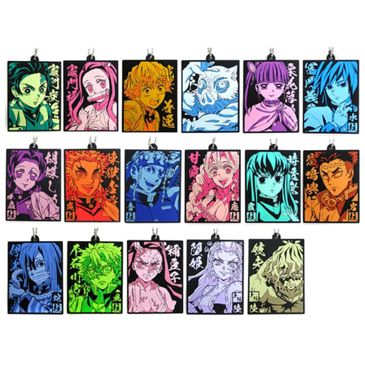 Demon Slayer: Kimetsu no Yaiba Tanjiro Kamado & Others All 17 Types Set Ichiban Kuji Oni no Sumu Machi Part 2 Rubber Mascot Prize H [USED]