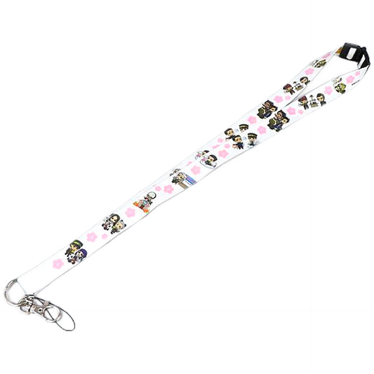 Asirpa, etc. Golden Kamuy Neck Strap Golden Yugi Commemoration Hanayashiki Infiltration Operation Limited Nazotoki Rally Clear Bonus Key Chain [USED]