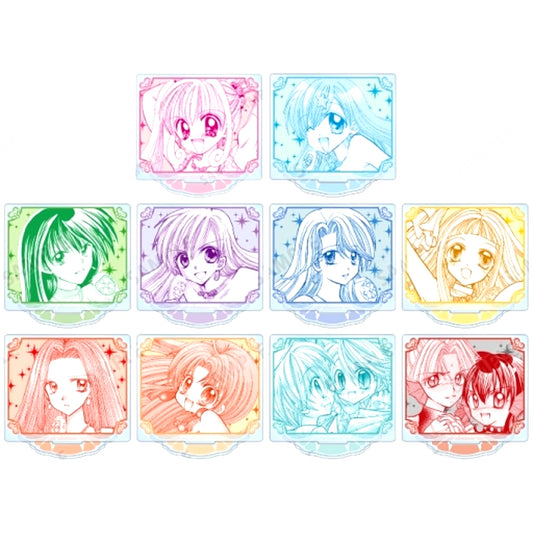Set of 10 Mermaid Melody Pichi Pichi Pitch Trading Original Manga Panel Acrylic Stand [USED]