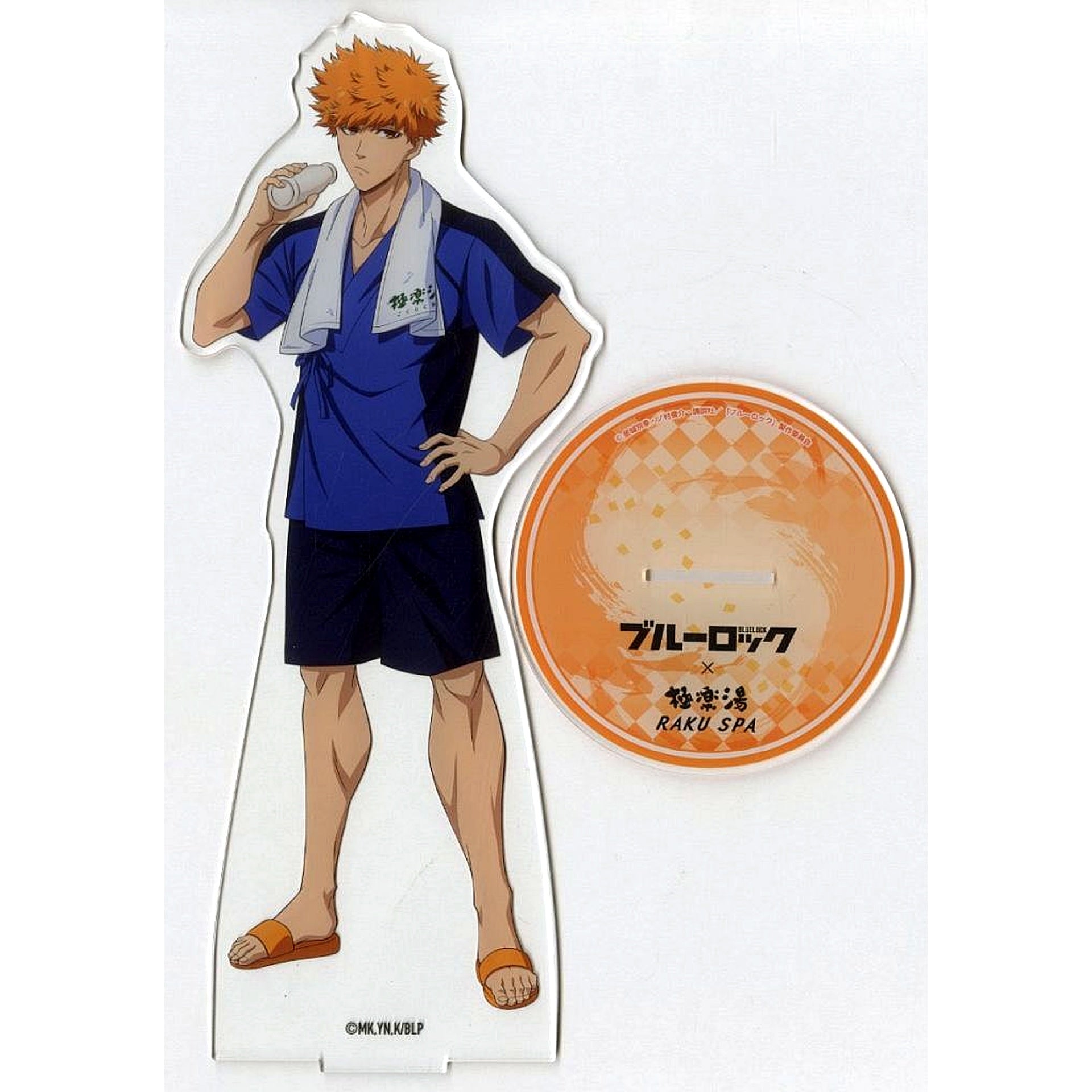 Rensuke Kunigami Lounge Wear Ver. Blue Lock x Gokurakuyu RAKU SPA Egoist no Furo Lock Online Shop Ltd BIG Acrylic Stand [USED]