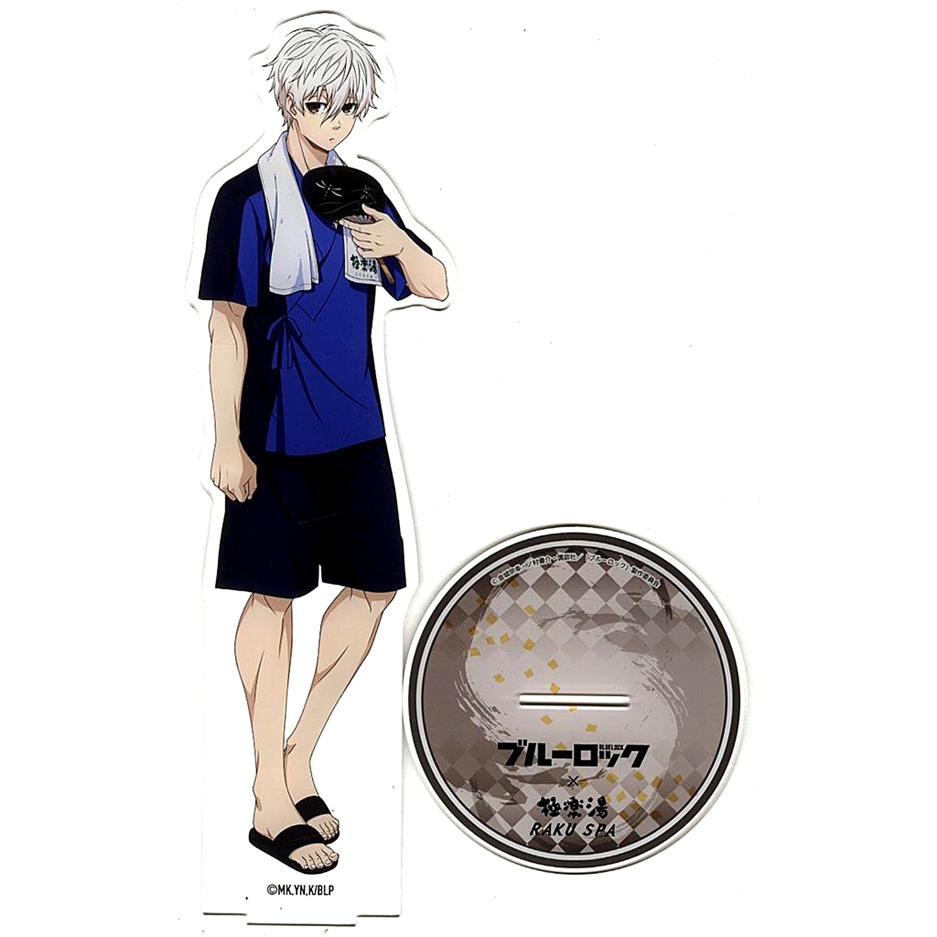 Seishiro Nagi Lounge Wear Ver. Blue Lock x Gokurakuyu RAKU SPA Egoist no Furo Lock Online Shop Ltd BIG Acrylic Stand [USED]