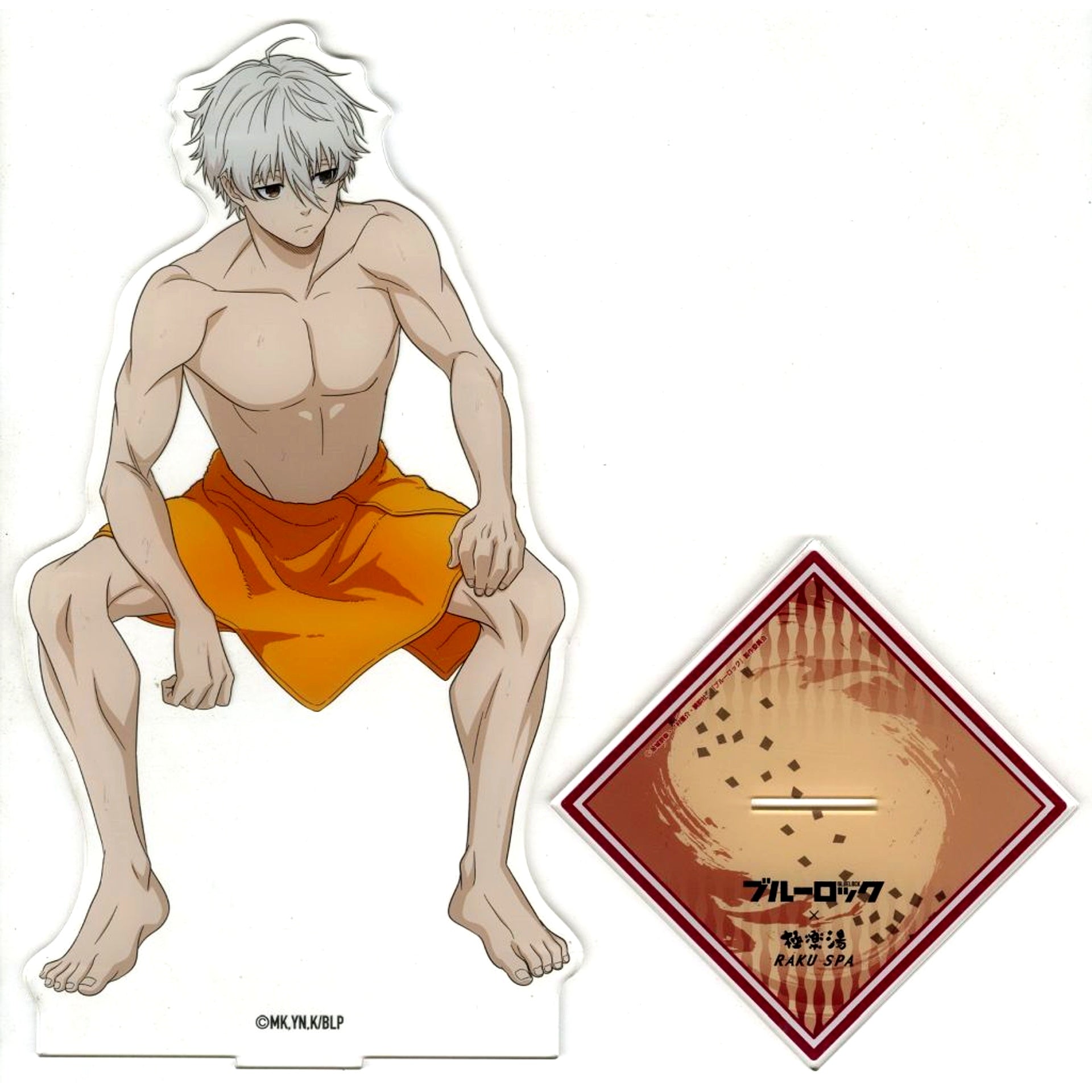 Seishiro Nagi BIG Acrylic Stand Bath Day Ver. Blue Lock x Gokurakuyu RAKU SPA Online Shop Limited [USED]