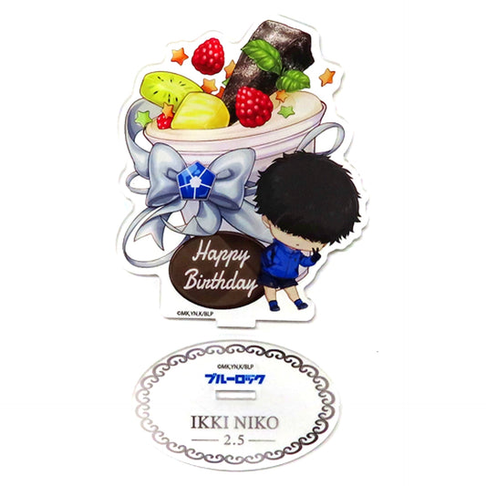 Ikki Niko Birthday Acrylic Stand Blue Lock x CharaDri [USED]