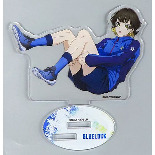 Meguru Bachira Life-size Acrylic Stand Blue Lock x CharaDri [USED]