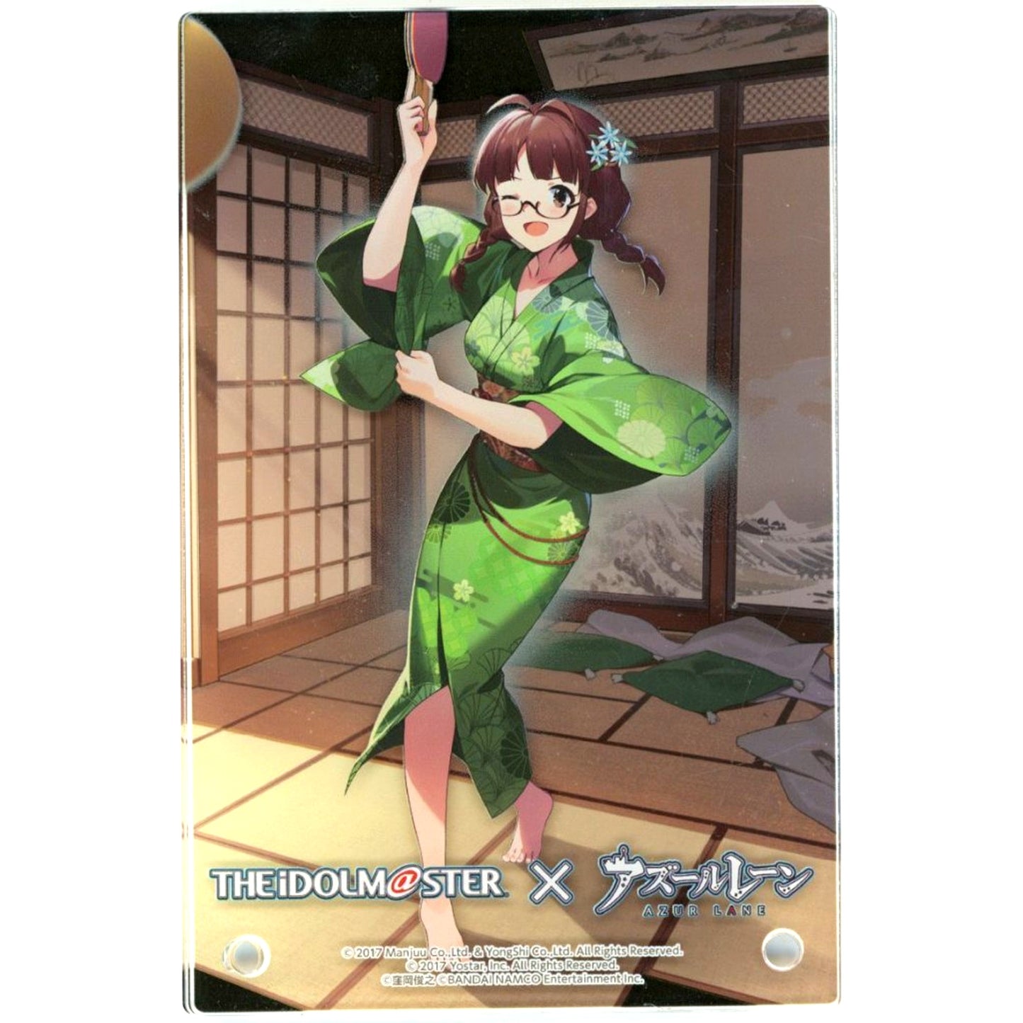 Ritsuko Akizuki THE IDOLM@STER x Azur Lane Official Acrylic Shadow Box Summertime Service ver. [USED]