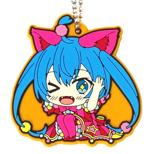 Hatsune Miku: Colorful Stage! Hatsune Miku Wonderland Sekai ViVimus Rubber Keychain Collection Wonderlands X Showtime Keychains [USED]