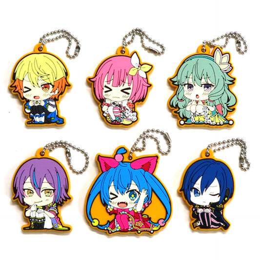 Hatsune Miku: Colorful Stage! Tsukasa Tenma & Others All 6 Types Set ViVimus Rubber Keychain Collection Wonderlands X Showtime Keychains [USED]