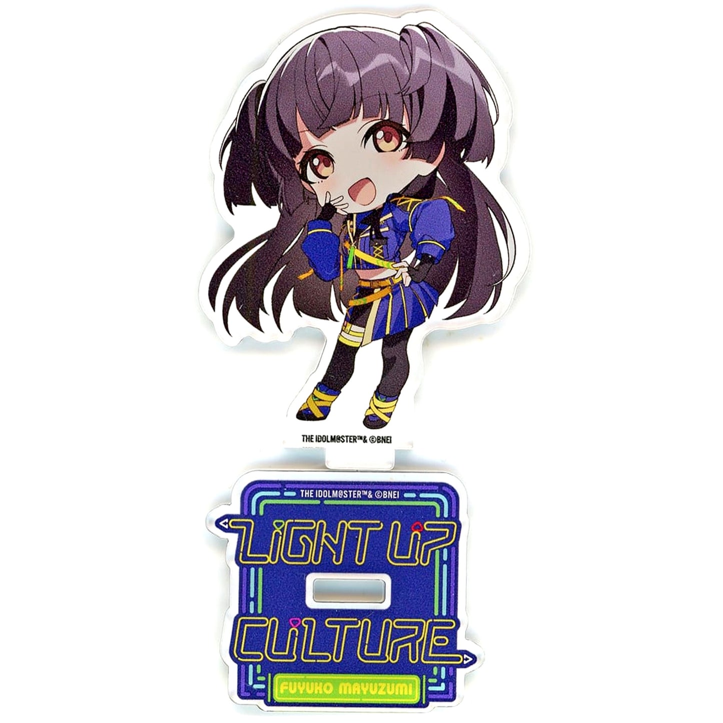 Fuyuko Mayuzumi The Idolmaster Shiny Colors Straylight x TSUTAYA Light Up Culture Chibi Acrylic Stand [USED]