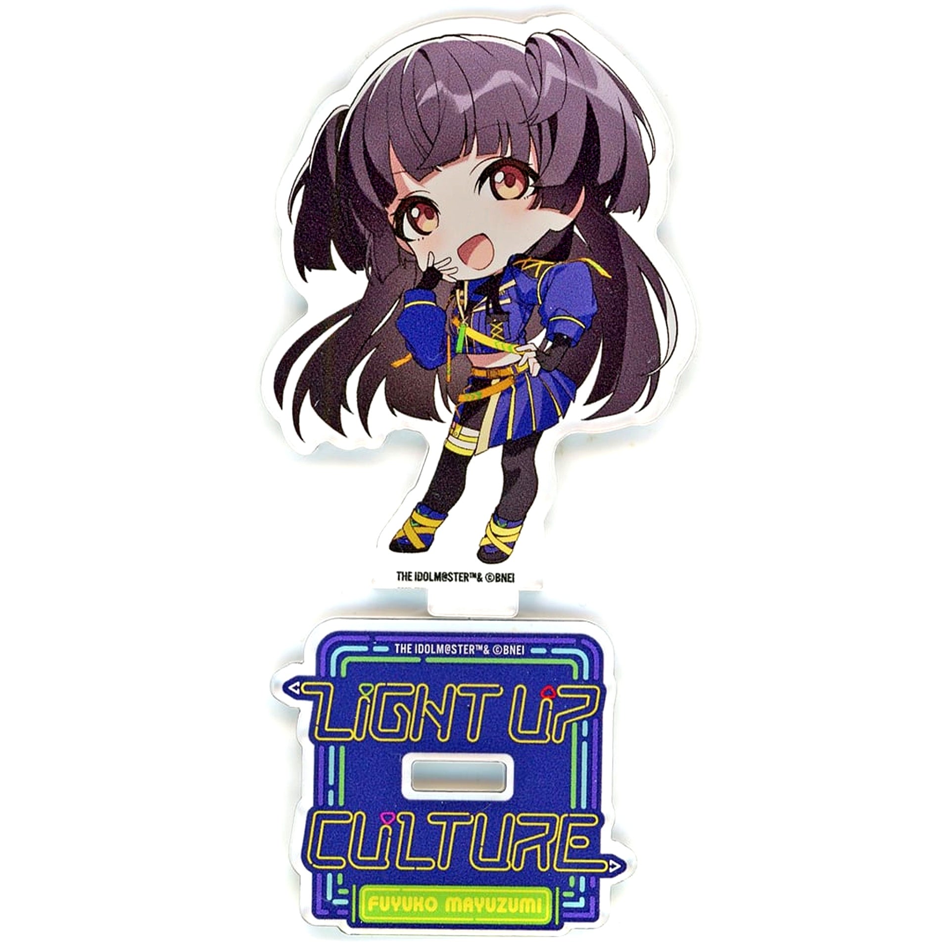 Fuyuko Mayuzumi The Idolmaster Shiny Colors Straylight x TSUTAYA Light Up Culture Chibi Acrylic Stand [USED]