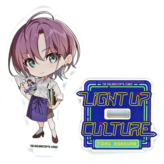 Toru Asakura Trading Chibi Character Acrylic Stand The Idolmaster Shiny Colors Straylight x Tsutaya Light Up Culture [USED]