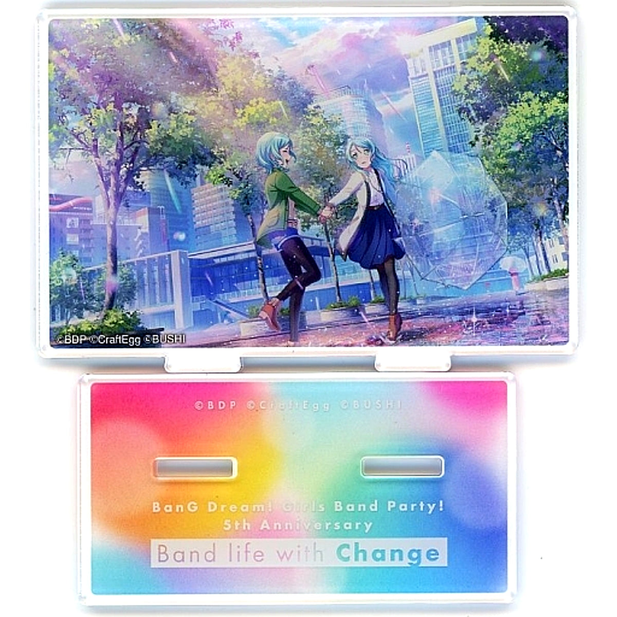 BanG Dream! Girls Band Party! Band life with Change Mini Plate Acrylic Stand [USED]