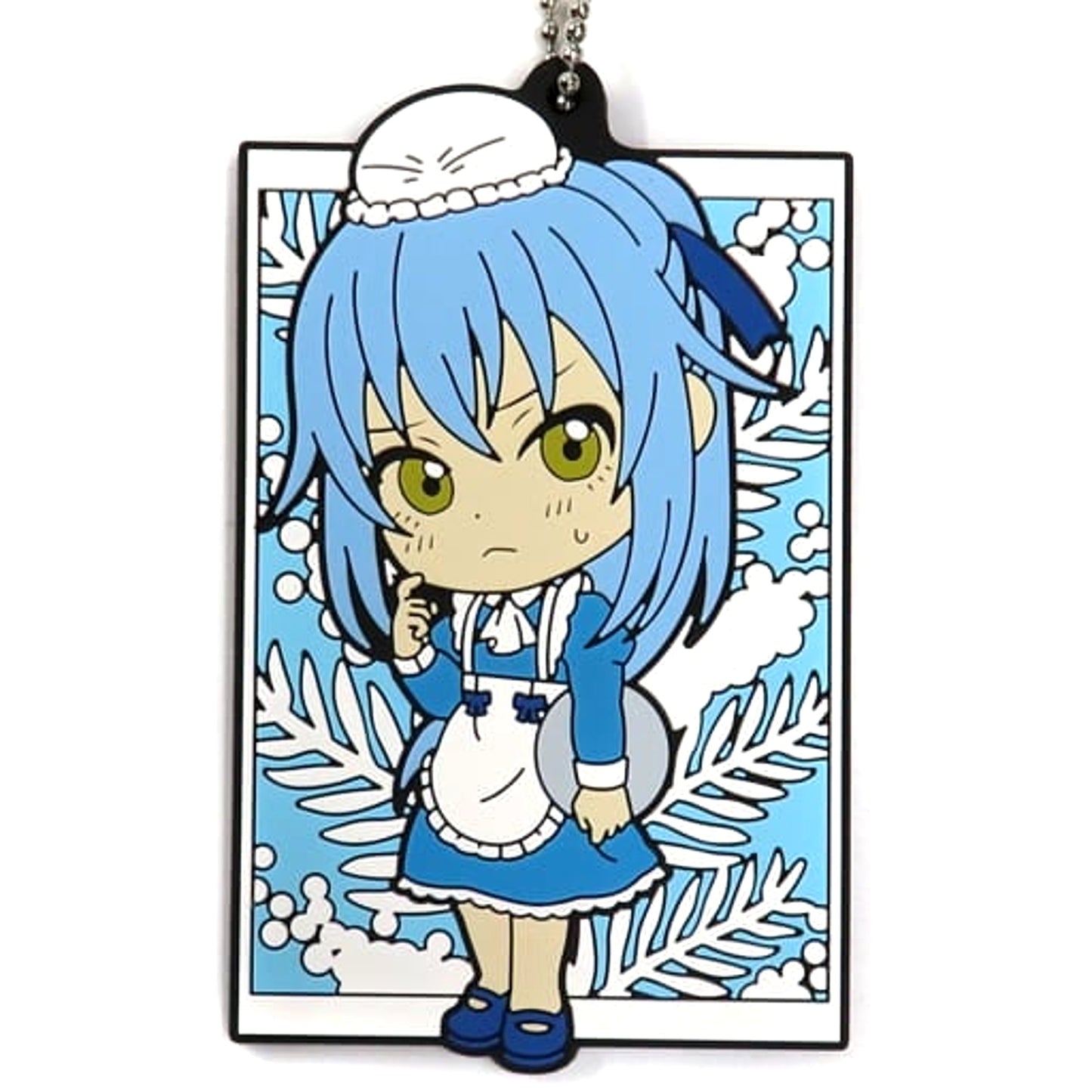 That Time I Got Reincarnated as a Slime Rimuru Tempest Apron Ichiban Kuji Shiritsu Tempest Gakuen II Rubber Charm Kyunchara Illustrations Prize G [USED]