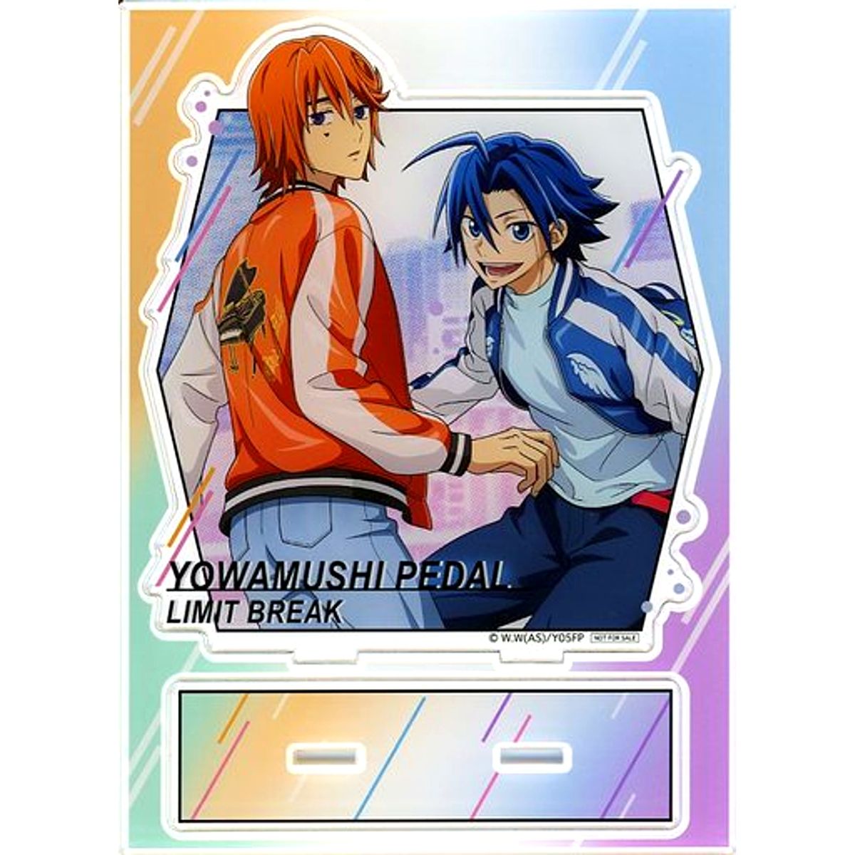 Sangaku Manami, Takuto Ashikiba Big Acrylic Stand Yowamushi Pedal: Limit Break Ataritsuki Lucky Button Box Prize [USED]