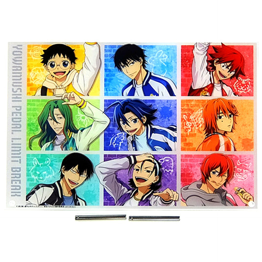Group Lucky End Prize Yowamushi Pedal LIMIT BREAK Ataritsuki Lucky Button BOX A4 Acrylic Panel [USED]