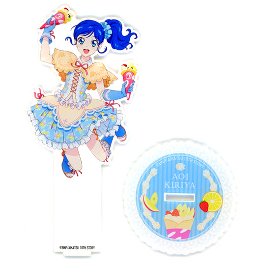 Aoi Kiriya Illustration Acrylic Stand Aikatsu! 10th Story Starway to the Future x Marion Crepes [USED]